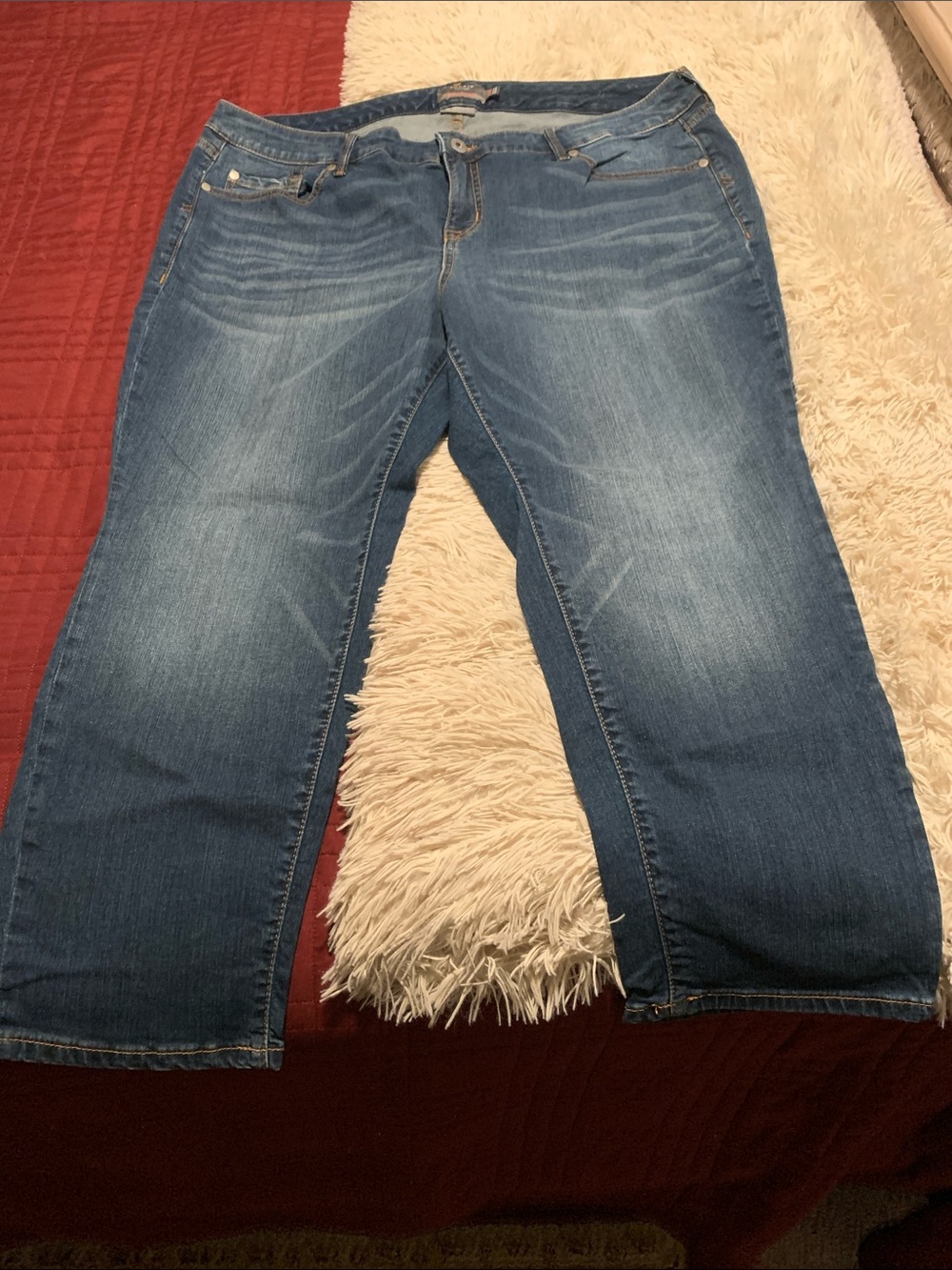 Torrid boyfriend straight size 20xs  Women's Medium Blue Boot Cut Jeans
